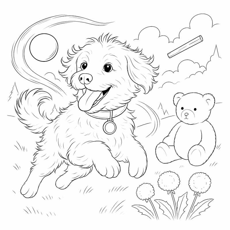 Maverick playtime coloring page preview
