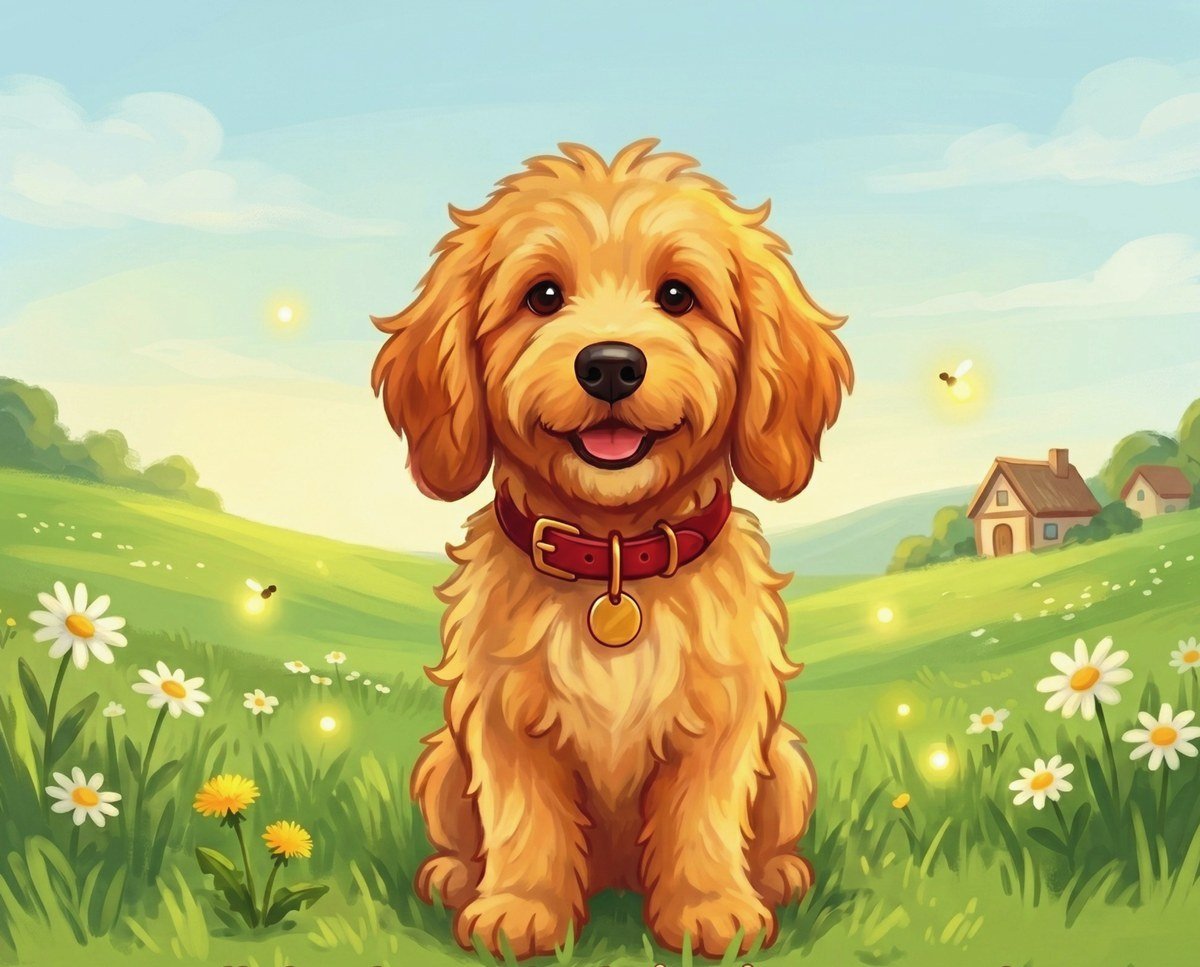 Maverick the goldendoodle